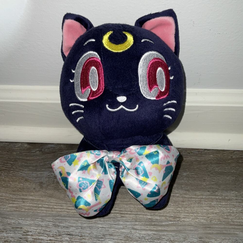 Sailor Moon Luna Cat Banpresto Plush 8" Mascot Toy Doll Japan